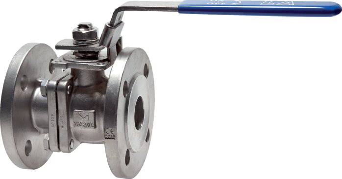 Exemplary representation: Stainless steel flanged ball valve