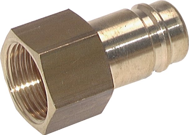 Exemplary representation: Coupling plug with female thread, brass