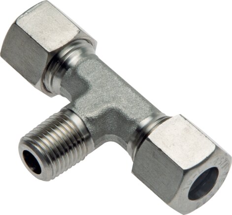 Exemplary representation: T-screw-in fitting, R-thread/G-thread, 1.4571